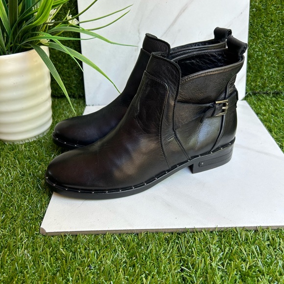 FREDA SALVADOR Black Leather BOOTIE SIZE 5 black leather new - Picture 6 of 10